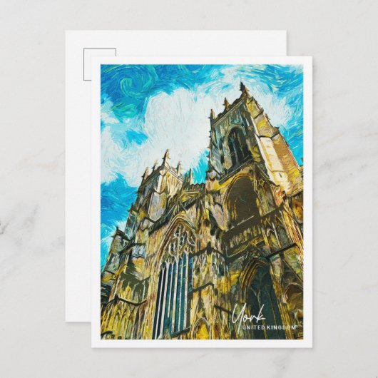 York Verenigd Koninkrijk Mooi olieverflandschap Briefkaart (Voorkant / Achterkant)