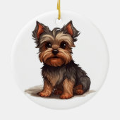 YORKIE -993- KERAMISCH ORNAMENT (Achterkant)