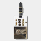 YORKIE BAGAGELABEL (Voorkant verticaal)
