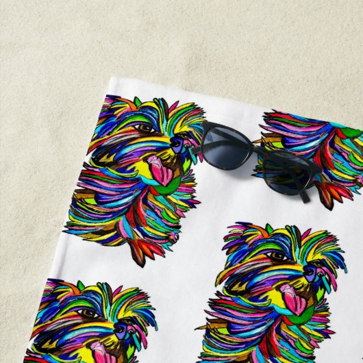 Yorkie Beach Towel Strandlaken (In situ)