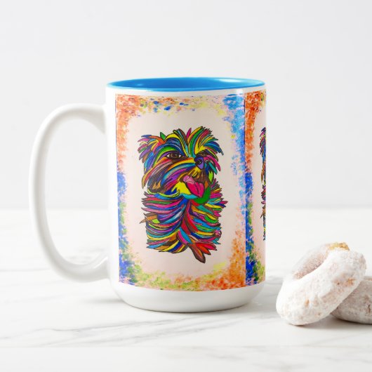Yorkie BG Love Mug (Avec donut)