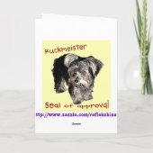 Yorkie Bonne carte d'anniversaire (Dos)