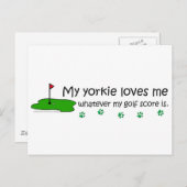 Yorkie Briefkaart (Voorkant / Achterkant)