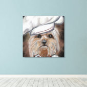 Yorkie Canvas Afdruk (Insitu (Houten vloer))