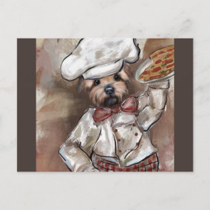 Yorkie Chef Briefkaart
