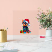 Yorkie Chien Moins Vilants Noël Éclairage Santa Ch (Mariage)