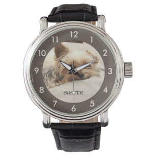 Yorkie Chien Montre Personnalisée