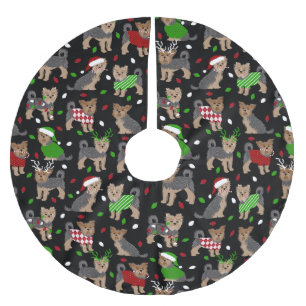Yorkie Christmas Yorkshire Terrier Dog Kerstboom Rok
