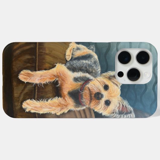 Yorkie coque iphone (Verso (horizontal))