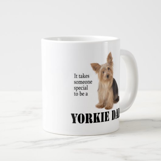 Yorkie Dad Jumbo Mug (Devant droit)