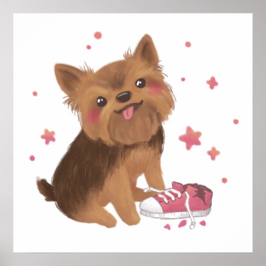 Yorkie de Schattigee probleemmaker Poster (Voorkant)