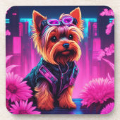 Yorkie - dessous de verre avec dos de liège - ense (Devant)