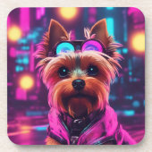 Yorkie - dessous de verre avec dos de liège - ense (Devant)