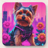 Yorkie - dessous de verre avec dos de liège - ense (Devant)