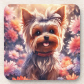 Yorkie - dessous de verre avec dos de liège - ense (Devant)