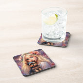 Yorkie - dessous de verre avec dos de liège - ense (Côté Droit)