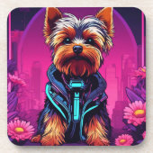 Yorkie - dessous de verre avec dos de liège - ense (Devant)