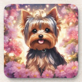 Yorkie - dessous de verre avec dos de liège - ense (Devant)