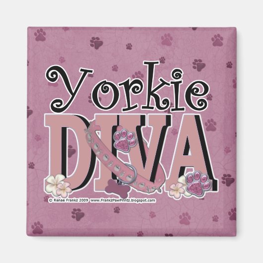 Yorkie DIVA Magneet (Voorkant)