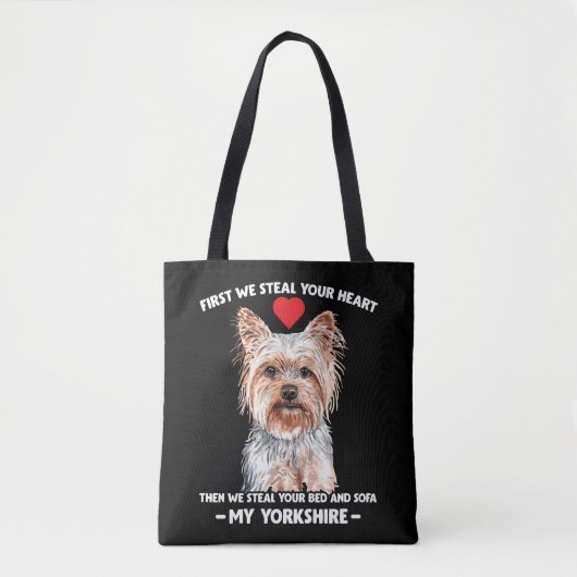 Yorkie dog gift Yorkshire pet Draagtas (Voorkant)