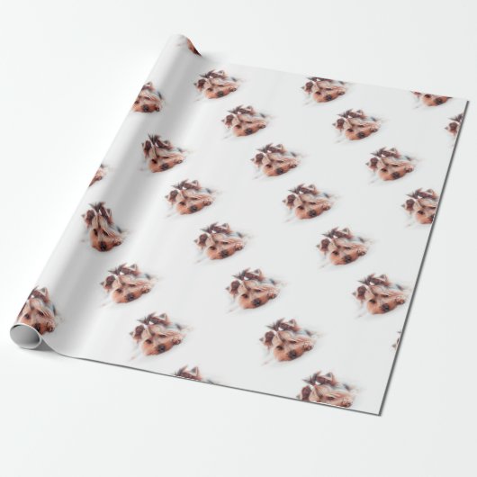 Yorkie Dog Love Yorkshire Terrier Cadeaupapier (Uitgerold)