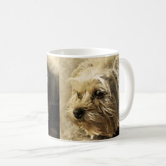 Yorkie Dog Puppy Mok Coffee Mok Cup (Voorkant rechts)