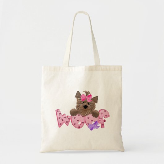 Yorkie Dog Wof Tote Bag (Voorkant)