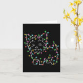 Yorkie Dogs Tree Christmas Sweater Xmas Pet Animal Kaart (Gele Bloem)