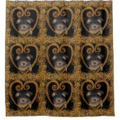 Yorkie       douchegordijn (Voorkant)