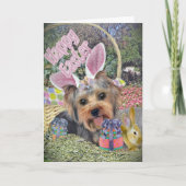 Yorkie Easter Egg Hunt Kaarten (Voorkant)