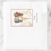 Yorkie Eiffel Tower Paris Book Plate sticker (Sac)