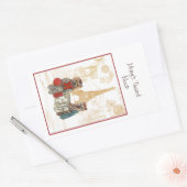 Yorkie Eiffel Tower Paris Book Plate sticker (Enveloppe)