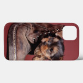 Yorkie en boot Case-Mate iPhone case (Achterkant (horizontaal))