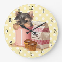 Yorkie en chocolade cupcakes