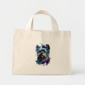 Yorkie, erg schattig mini tote bag (Voorkant)