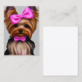 Yorkie Graphic Contactkaartje (Voorkant / Achterkant)