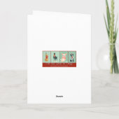 Yorkie Holiday Greeting Kaart (Achterkant)