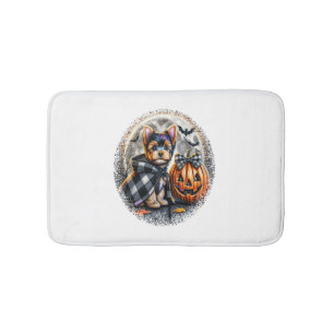 Yorkie Hond Halloween Badmat