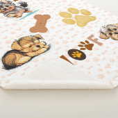 Yorkie Hondenliefhebbers Sherpa Blanket Sherpa Deken (3/4)