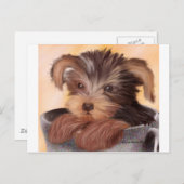 Yorkie in je Cup Briefkaart (Voorkant / Achterkant)