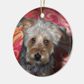 Yorkie Keramisch Ornament (Links)