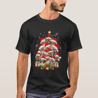 Yorkie kerstboom grappige kerstcadeautjes voor Yor T-shirt