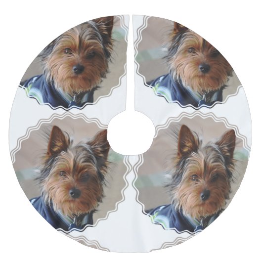 Yorkie Kerstboom Rok (Voorkant)