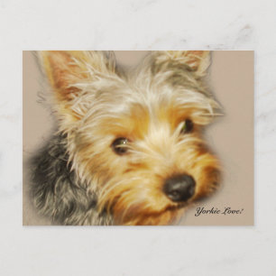 Yorkie Love Briefkaart