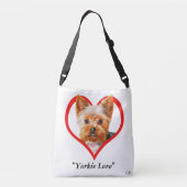 Yorkie Love Crossbody Tas (Achterkant)