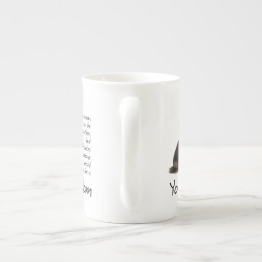Yorkie Ma Bone China Mok (Achterkant)