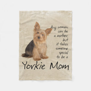 Yorkie Ma Fleece Blanket