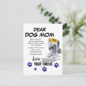 Yorkie Ma Spacial Poem Briefkaart (Staand voorkant)