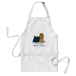 Yorkie Ma (Yorkshire Terrier Ma) Cute Dog Ma Standaard Schort