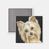 "Yorkie" Magnet d'art de chien (Recto/Verso)